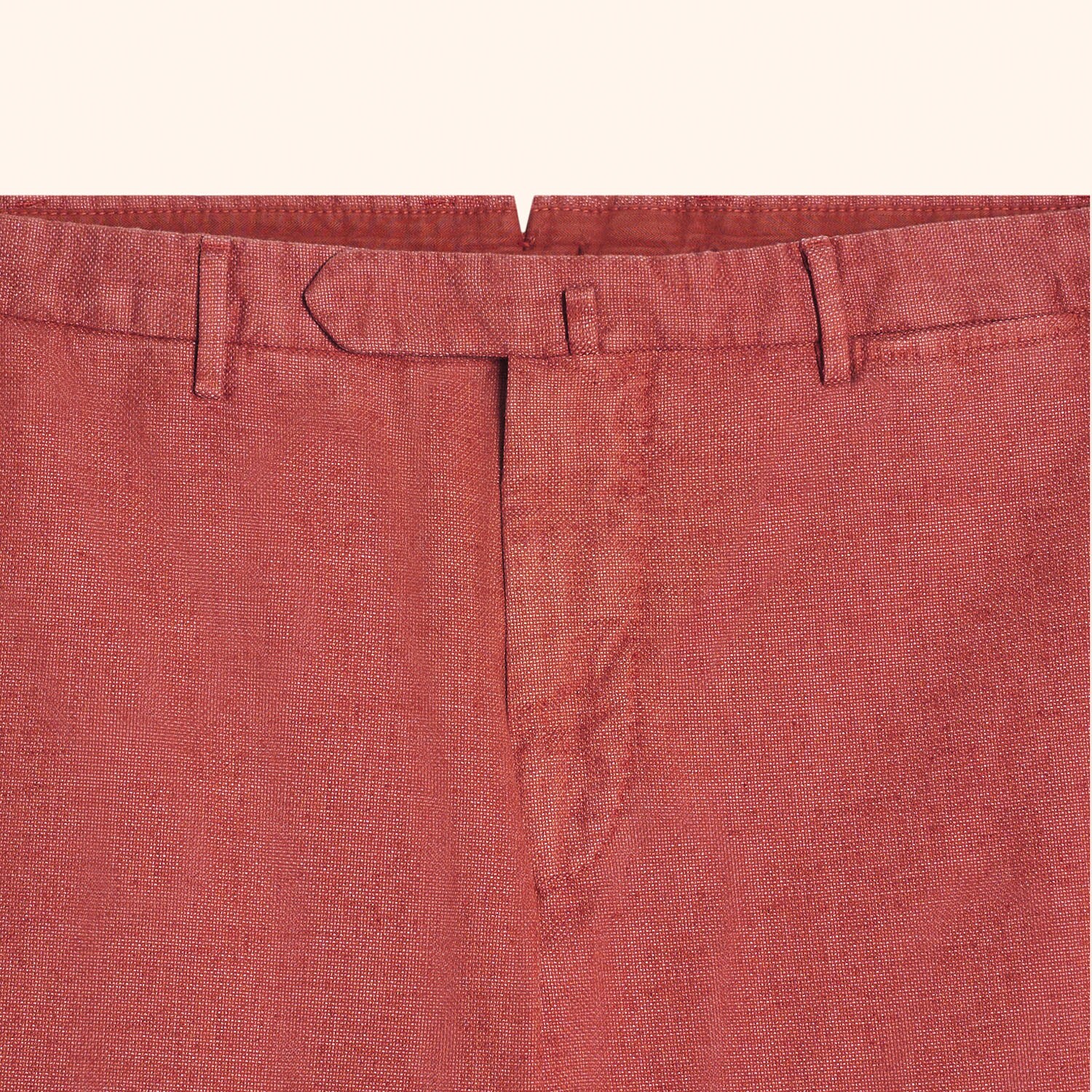 Pantalon en lin moucheté